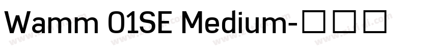 Wamm 01SE Medium字体转换